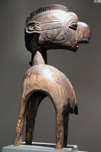 Guinea wooden D'mba headdress (early 20thC) from Baga culture at Carnegie Museum of Art. Pittsburgh, PA.