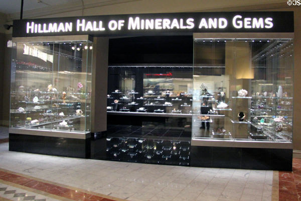 Hall of Minerals & Gems at Carnegie Museum of Natural History. Pittsburgh, PA.