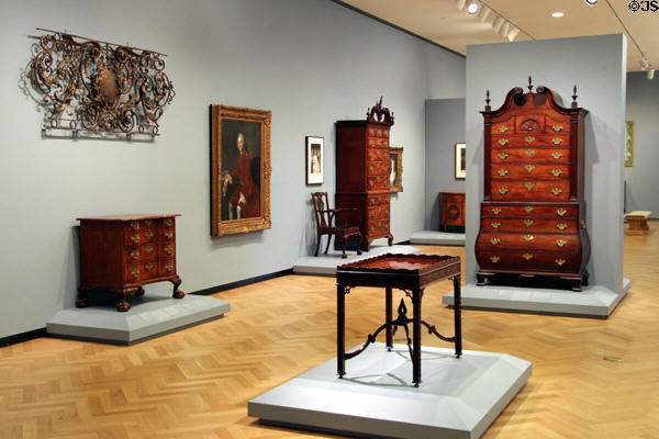 Furniture collection at Carnegie Museum of Art. Pittsburgh, PA.
