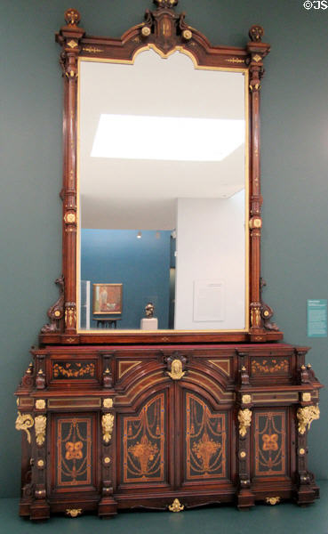 Cabinet with mirror (c1860) attrib. to Gustave Herter at Carnegie Museum of Art. Pittsburgh, PA.