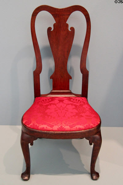 Side chair (c1730) from Philadelphia, PA at Carnegie Museum of Art. Pittsburgh, PA.