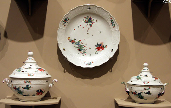 Kakiemon pattern dinner service (c1740) by Meissen Porcelain Manuf. of Germany at Carnegie Museum of Art. Pittsburgh, PA.
