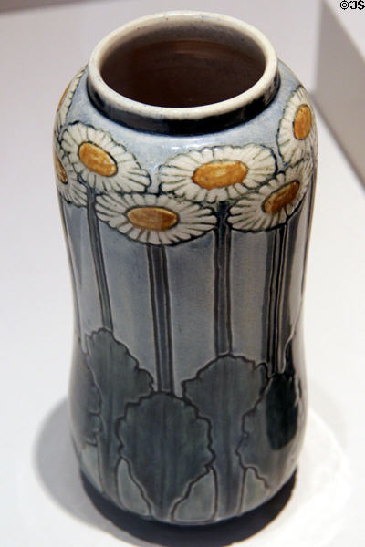 Newcomb Pottery earthenware vase (1903) by Marie de Hoa LeBlanc at Carnegie Museum of Art. Pittsburgh, PA.