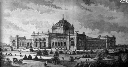 Memorial Building or Art Gallery at Centennial Exposition (365x210 feet) (cost $834,218). Philadelphia, PA.