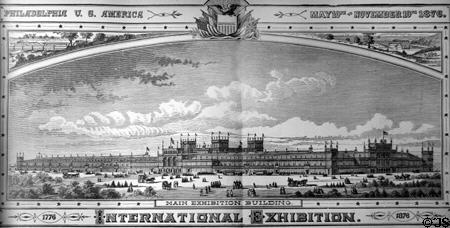 Main Exhibition Building at Centennial Exposition (1880x464 feet) (cost $1,113,793). Philadelphia, PA.