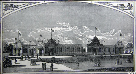 Carriage Building at Centennial Exposition. Philadelphia, PA.