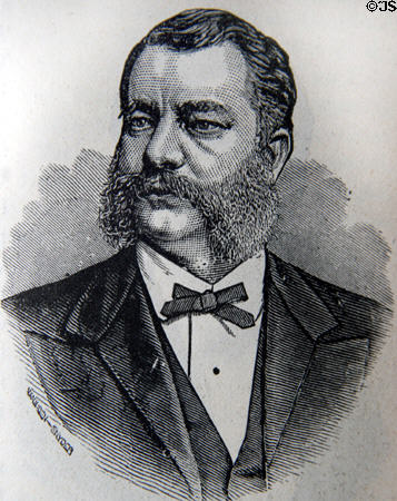 Graphic of A.T. Goshorn, Director General of 1876 Centennial Exposition. Philadelphia, PA.
