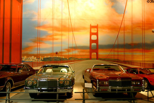 Chrysler Cordoba (1977) & Cadillac Eldorado Convertible (1976) at AACA Museum. Hershey, PA.