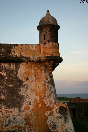 Sentry box on Castillo San Felipe del Morro (Unesco Heritage Site). San Juan, PR.