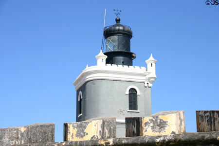 Lighthouse (1908) on Morro Fortress. San Juan, PR.