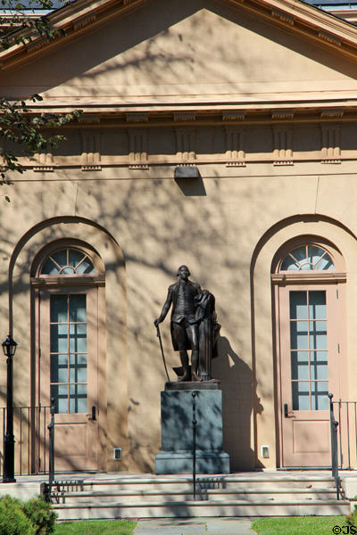 Statue of George Washington at Redwood Library & Athenaeum. Newport, RI.