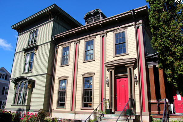 Samuel Butler House (1865) (92 Pelham St.). Newport, RI. Style: Greek Revival.