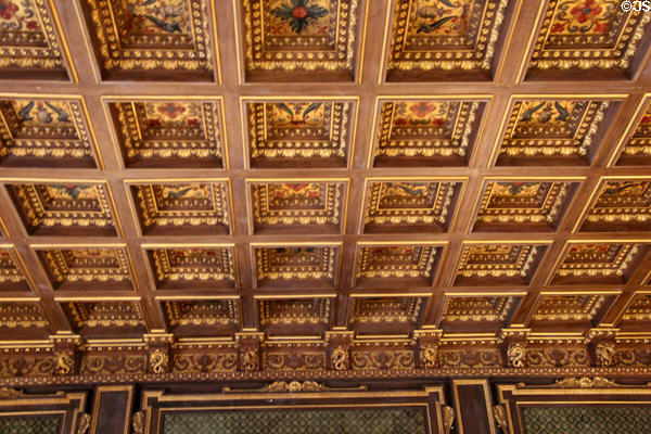 Library ceiling at The Breakers. Newport, RI.