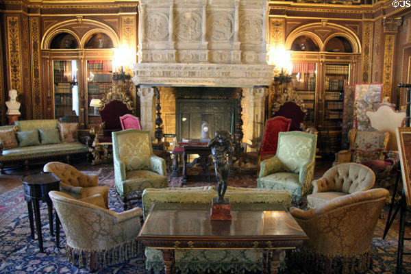 Renaissance style Library at The Breakers. Newport, RI.