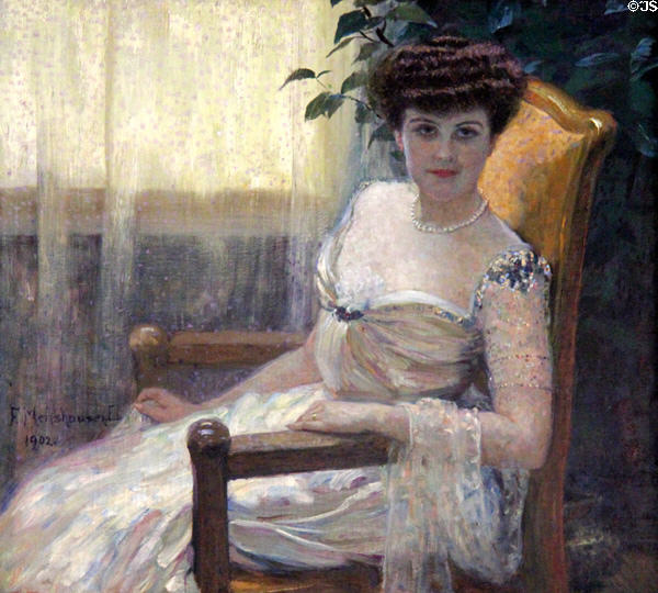 Portrait of Mrs. Sarah Torrey Berwind (1902) by Frieda Menshausen Labriola at The Elms. Newport, RI.