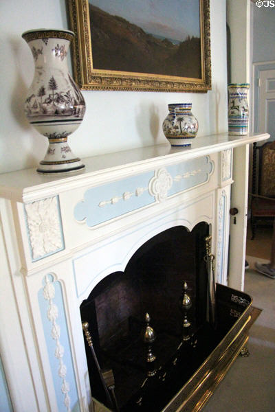 Northeast Bedroom fireplace at Kingscote. Newport, RI.