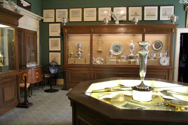 Trophy room at Marble House. Newport, RI.