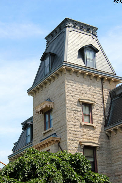 Tower of Chateau-sur-Mer. Newport, RI.