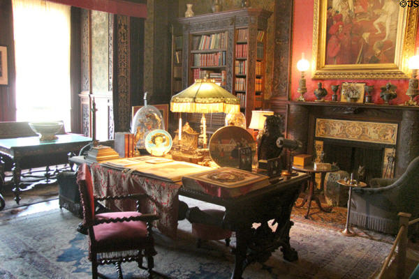 Library at Chateau-sur-Mer. Newport, RI.