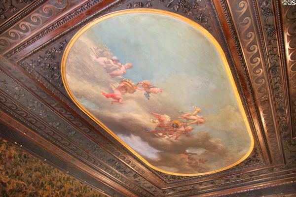 Dining room ceiling at Chateau-sur-Mer. Newport, RI.