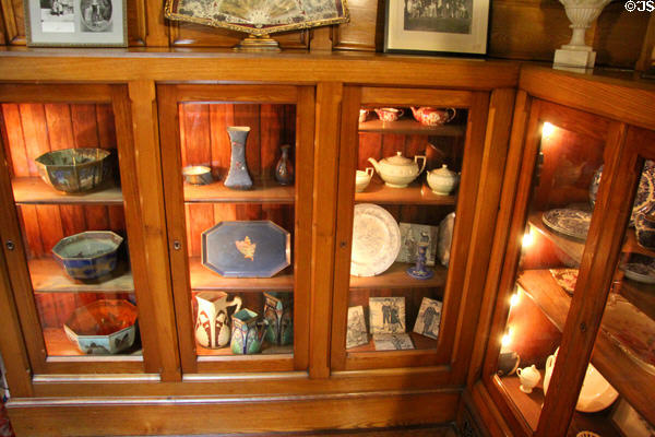 Collection of Wedgwood ceramics at Chateau-sur-Mer. Newport, RI.