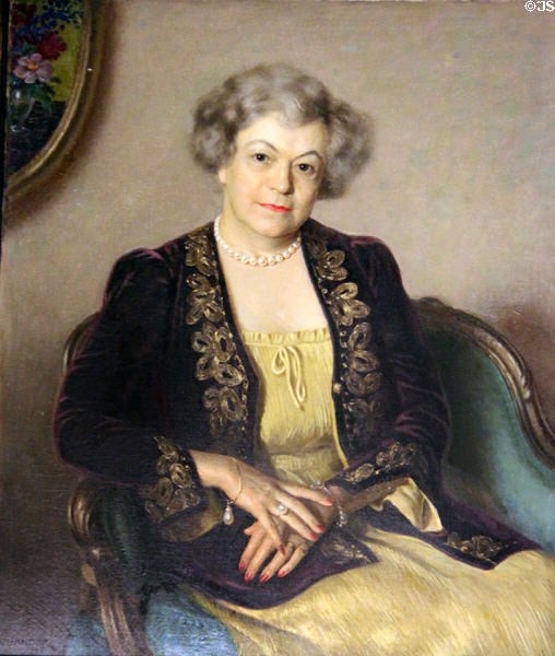 Portrait of Mrs. Beverly Bogert (1946) by Douglas Granvil Chandor at Chateau-sur-Mer. Newport, RI.