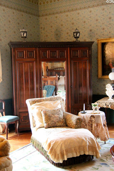 Armoire & daybed at Chateau-sur-Mer. Newport, RI.