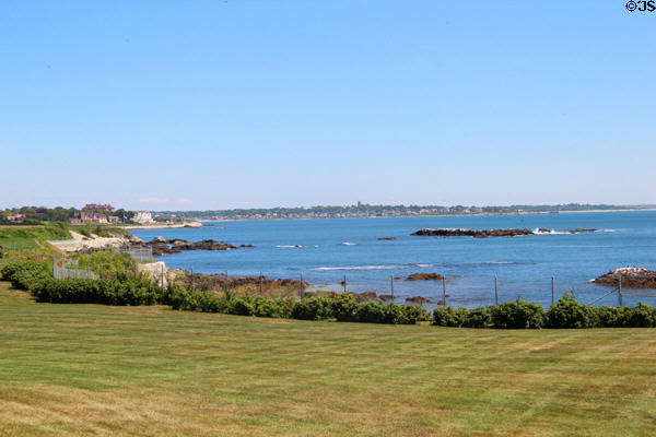 View of Middletown, RI from Rough Point. Newport, RI.