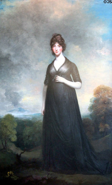 Mrs. Charlotte Denison portrait (c1797) by John Hoppner at Rough Point. Newport, RI.