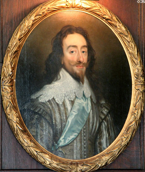 Portrait of Charles I (17thC) attrib. Jan Mijtens at Rough Point. Newport, RI.
