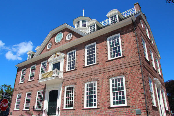 Old Colony House, Rhode Island's first State House, (1739) (Washington Square). Newport, RI. Architect: Richard Munday.