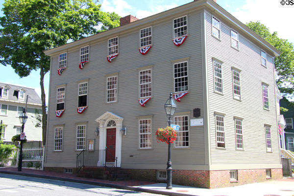 Wilbour-Ellery House (c1801) (on Washington Square). Newport, RI. On National Register.