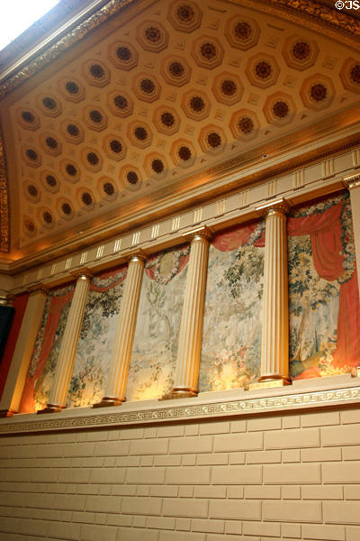Murals in Senate chamber of Rhode Island State House. Providence, RI.