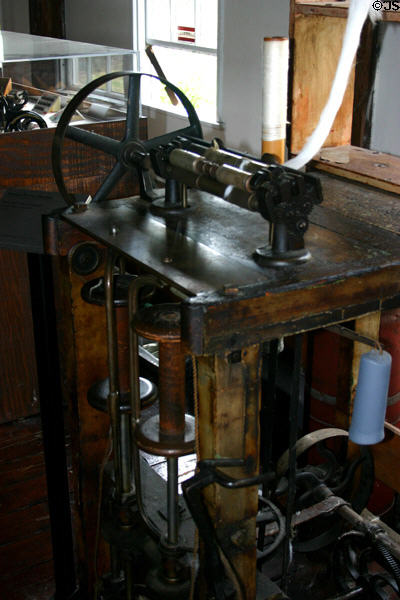 Speeder / Roving Machine (c1830) by Locks & Canal Co., Lowell, MA. Pawtucket, RI.