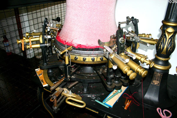 Circular Knitting Machine technical details. Pawtucket, RI.