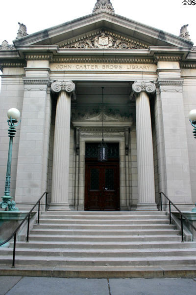 John Carter Brown Library (1901). Providence, RI. Architect: Shepley, Rutan & Coolidge.