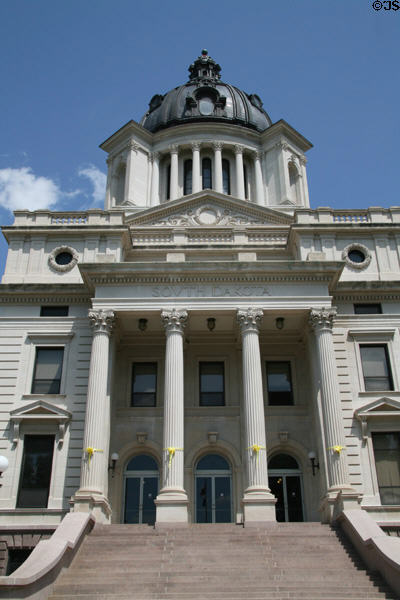Portal of South Dakota State Capitol. Pierre, SD.