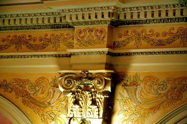 Stencils of House chamber of South Dakota State Capitol. Pierre, SD.