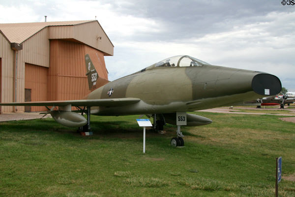 North American F-100A Super Sabre (1953) at South Dakota Air & Space Museum. SD.