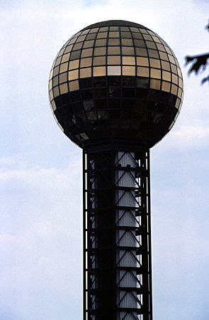 Sunsphere theme tower (266 ft) of 1982 World's Exposition. Knoxville, TN.