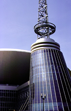 Gaylord Entertainment Center (1996) (former Nashville Arena) (501 Broadway). Nashville, TN. Architect: HOK Sport.