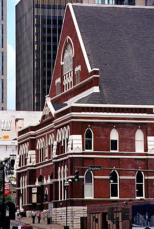 Ryman Auditorium (1892), original home of Grand Ole Opry. Nashville, TN.
