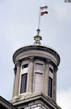 Lantern on Tennessee State Capitol called Lantern of Demosthenes. Nashville, TN.