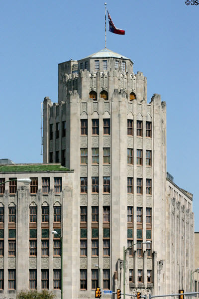 San Antonio Express News Building (1929) (8 floors) (301 Avenue E). San Antonio, TX. Architect: Herbert S. Green.