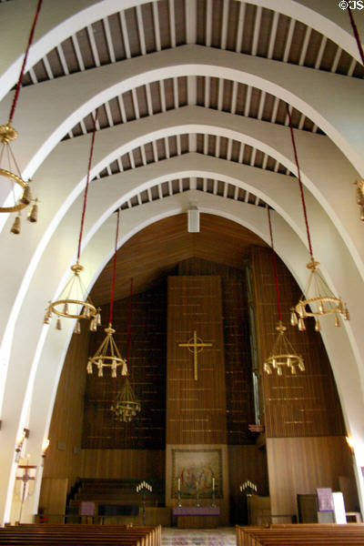 Trinity University Memorial Chapel interior. San Antonio, TX.