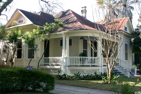 Louis Bergstrom cottage (1910) (210 King William) in King William district. San Antonio, TX.