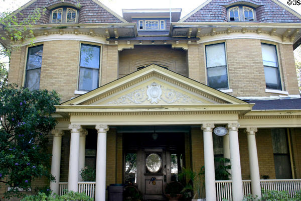 William Sanger house (1905-6) (242 King William) in King William district. San Antonio, TX. Style: Neoclassical.