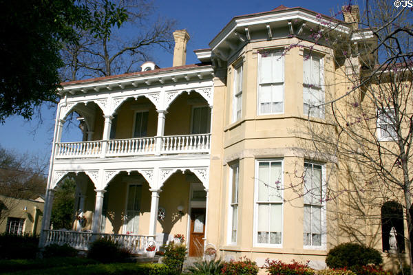 Adolph Heusinger house (1883-5) (317 King William) in King William district. San Antonio, TX. Style: Italianate.