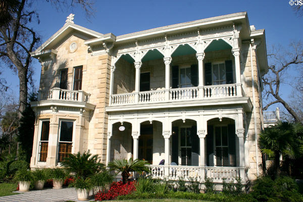 Edward Steves, Jr. house (1884) (431 King William) in King William district. San Antonio, TX. Style: Italianate.