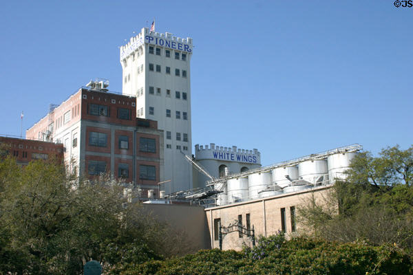 Pioneer Flour Mills (1923) (King William at Guenther) in operation on site since 1859. San Antonio, TX.
